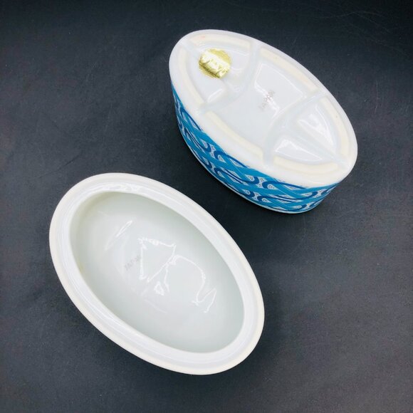 Vintage Japan Porcelain Bathroom Accessory SET - Toothbrush Holder - Soap Dish - Picture 4 of 10